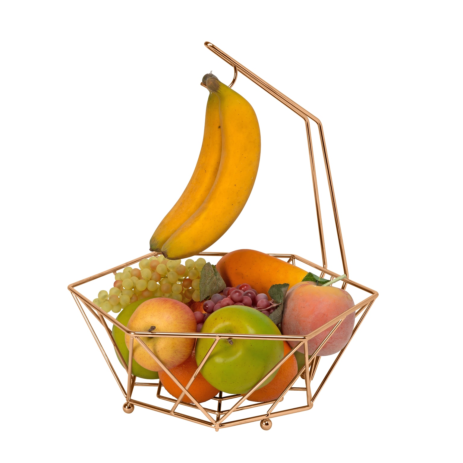 Kitchen Details Fruit Basket with Banana Tree, Copper (23377-COPPER)