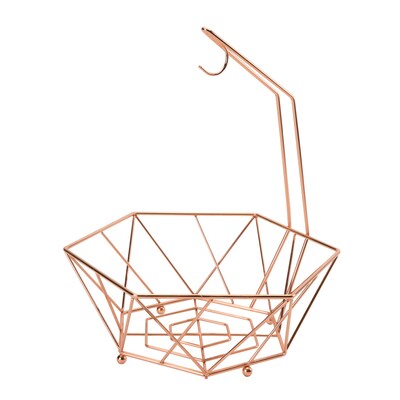 Kitchen Details Fruit Basket with Banana Tree, Copper (23377-COPPER)