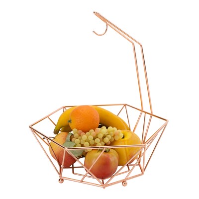 Kitchen Details Fruit Basket with Banana Tree, Copper (23377-COPPER)