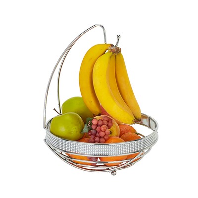 Kitchen Details Round Fruit Basket with Banana Tree (22910-CHR)