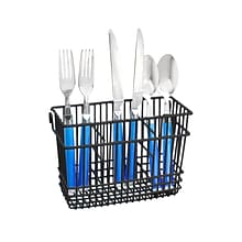 Kitchen Details Cutlery Basket, Black (4106-BLK)