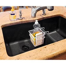 Kitchen Details Double Sink Sponge Holder, White (4191-WHITE)