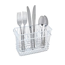 Kitchen Details Cutlery Basket, White (4106-WHT)