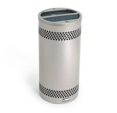 Suncast Commercial 20 Gallon Split Top Metal Trash Can (MTCSS1503)
