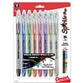 Pentel® Sparkle Pop™ Metallic Gel Pens, Bold Point, Assorted Colors, 8/Pack (K91BPS8M)