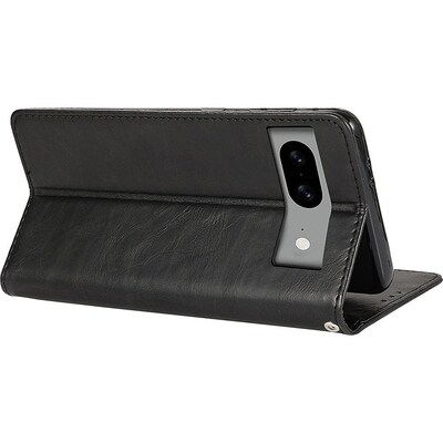 SaharaCase Leather Folio Wallet Case for Google Pixel 8, Black (CP00522)