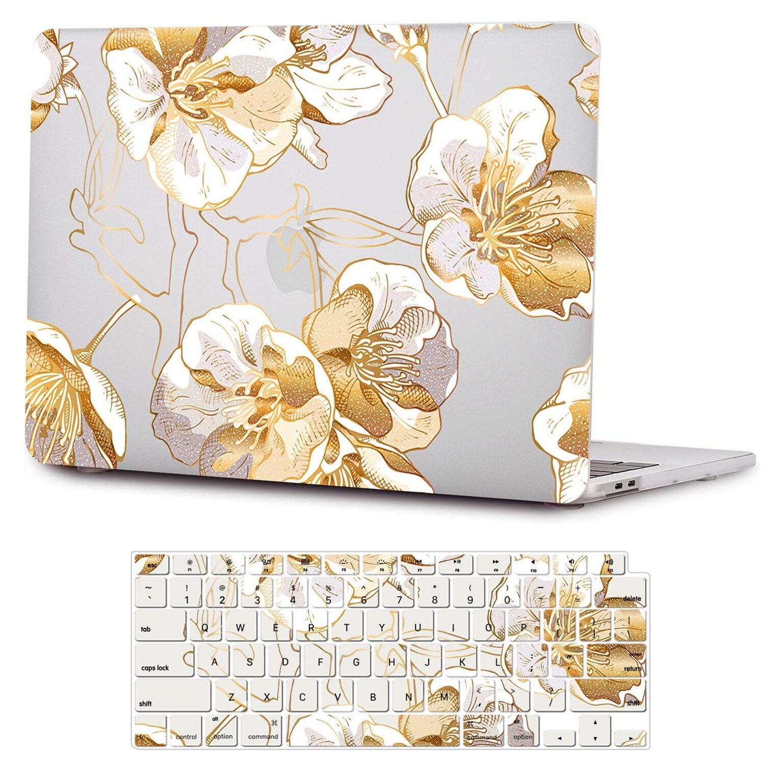 SaharaCase HybridFlex Arts 13 Laptop Case for Apple MacBook Air, Clear Floral (LT00003)