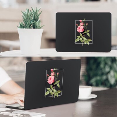 SaharaCase HybridFlex Arts 13" Laptop Case for Apple MacBook Air, Black Rose (LT00004)