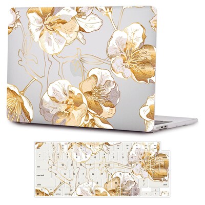 SaharaCase HybridFlex Arts 15 Case for Apple MacBook Air, Clear Floral (LT00017)