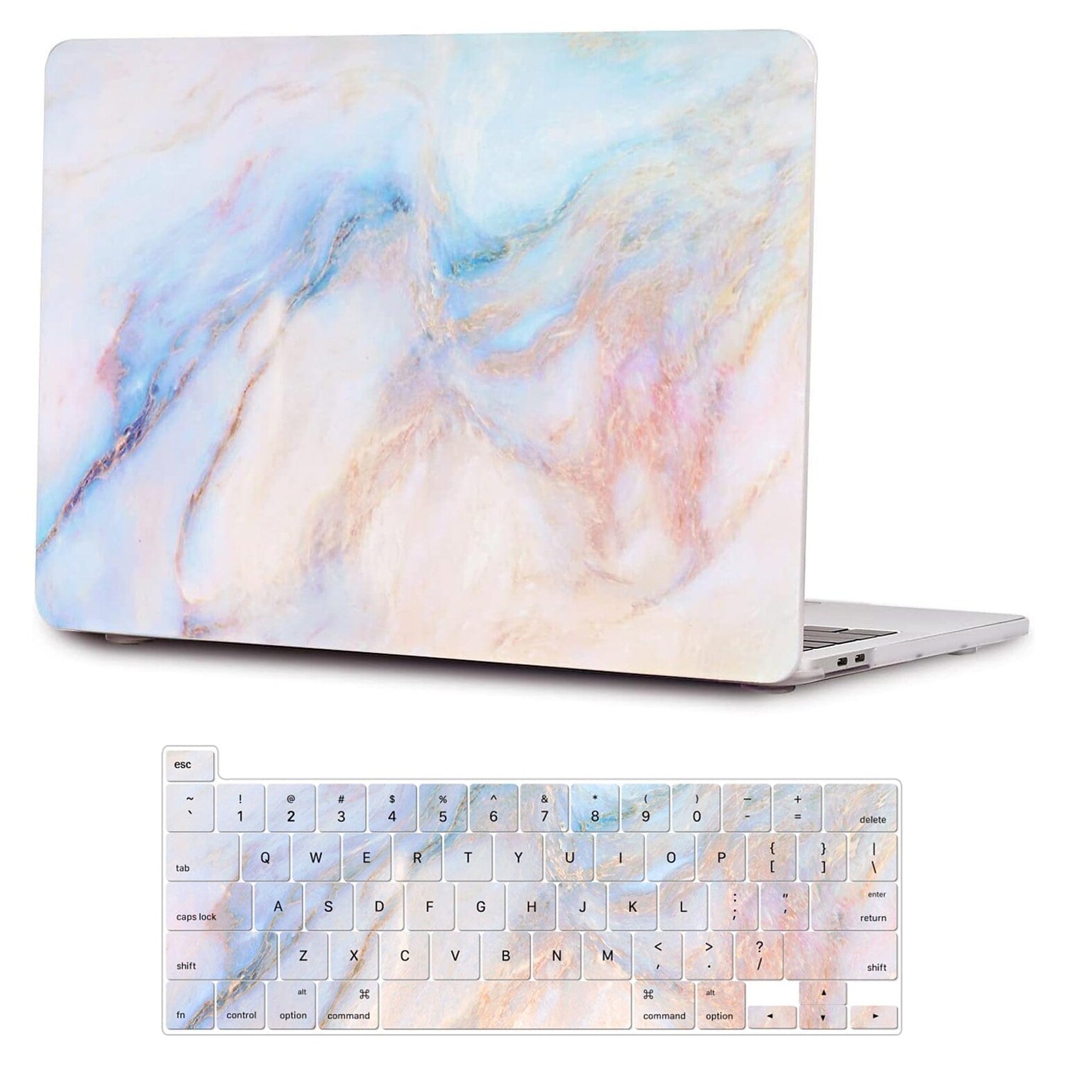 SaharaCase HybridFlex Arts 13 Laptop Case for Apple MacBook Pro, Blue Marble (LT00022)