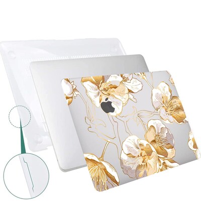SaharaCase HybridFlex Arts 13" Laptops Case for Apple MacBook Pro, Clear Floral (LT00024)