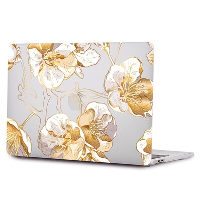 SaharaCase HybridFlex Arts Laptop Case for MacBook Pro 14-Inch (2021–2025, M1–M5), Clear Floral (LT00031)