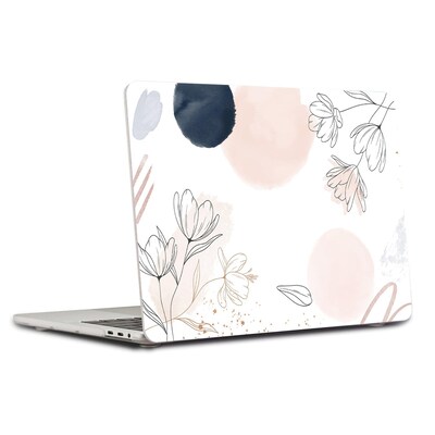 SaharaCase HybridFlex Arts Laptops Case for MacBook Pro 16-Inch (2021–2025, M1–M5), White Floral (LT00037)