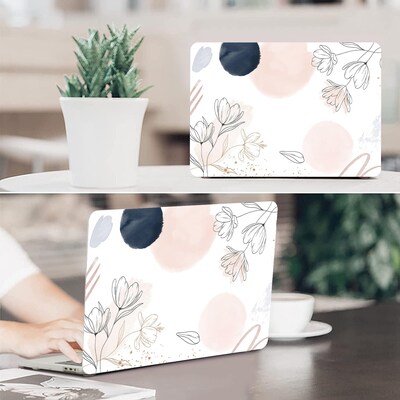 SaharaCase HybridFlex Arts Laptops Case for MacBook Pro 16-Inch (2021–2025, M1–M5), White Floral (LT00037)