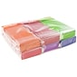 JAM Paper® Plastic Sliding Pencil Cases with Button Snap, Assorted Colors, 6/Pack (2166513301)