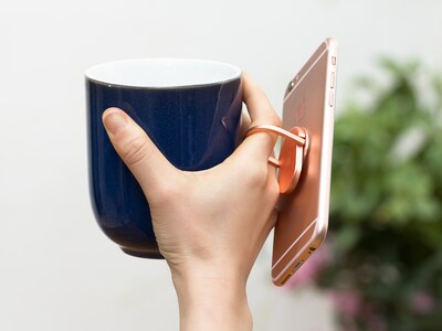 LAX Gadgets Universal Phone Ring Holder Stand Rose Gold (RINGORBIT-ROS)