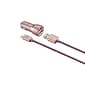 LAX Gadgets Type C 6ft Charger with Wall Charger Rose Gold (USBCWALL6FT-ROS)