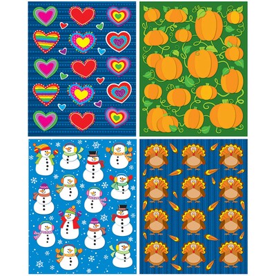 Seasonal Shape Stickers Set