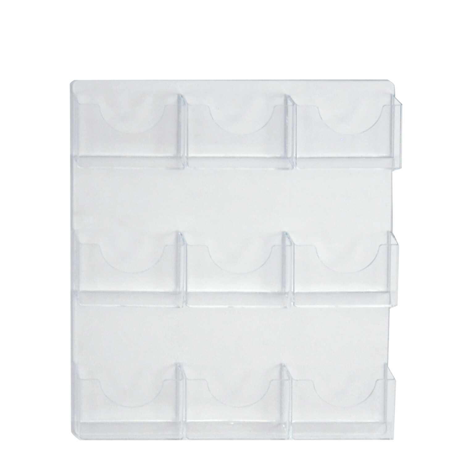 Azar Brochure Holder, 19.5 x 24, Horizontal, Wall Mounted, Clear Acrylic, 2/Box (252092)