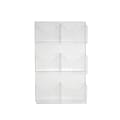 Azar Six Pocket Magazine/Letter Holder, Clear, 2/Box (252098)