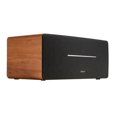 Edifier Wireless Bluetooth 70W Amplified Integrated Desktop Stereo Speaker with Remote, Brown (D12)