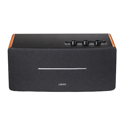 Edifier Wireless Bluetooth 70W Amplified Integrated Desktop Stereo Speaker with Remote, Brown (D12)