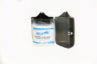 Wipe-A-Way Center pull Wall Mount Wipe Dispenser (WA-FAC-DSP)