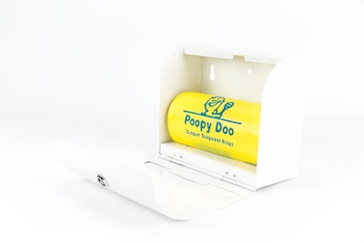 Poopy Doo Diaper Disposal Large Trash Bag Dispenser (PD-DSP-04 WH)