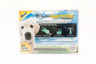 Poopy Pouch Pet Waste Bag Dispenser; Plastic, 100 Bags (RPD-DOGGY DSP)