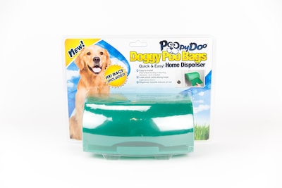 Poopy Pouch Pet Waste Bag Dispenser; Plastic, 100 Bags (RPD-DOGGY DSP)