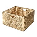 Seville Classics Woven Hyacinth Storage Cube Basket 2-Pack (WEB168)