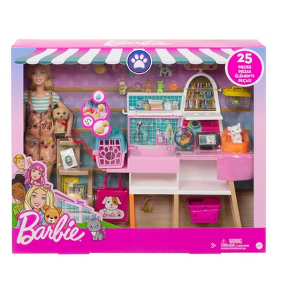 Mattel Barbie Doll and Pet Boutique Playset (GRG90)