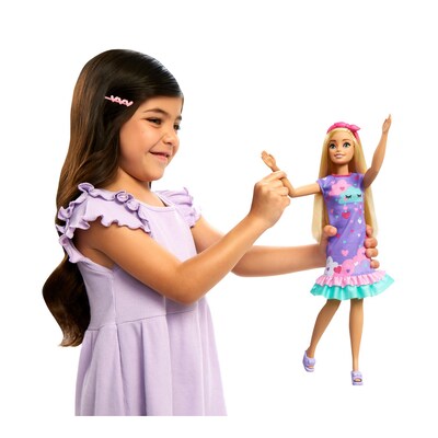 Mattel My First Barbie Doll and Accessories, Blonde (HMM66)