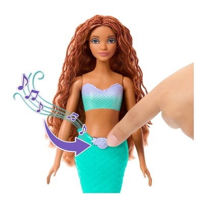 Disney The Little Mermaid Scallop Mermaid Singing Doll