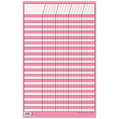 Creative Teaching Press Pink Small Vertical Incentive Chart, 14 x 22 (CTP5074)