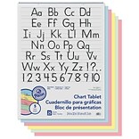 Educators Resource Pacon® Chart Tablet 1.5 Ruled, 24W x 32H Assorted Colors, 25 Sheets (PAC74733)