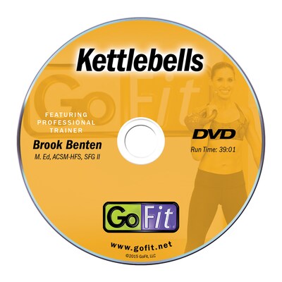 GoFit Purple Contour Kettlebell with DVD, 7 lb. (GF-CKB7)