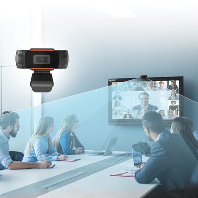 Hypergear HD 1920 x 1080 General Purpose Webcam, 4 Megapixels, Black (HPL15539)