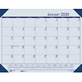 House of Doolittle 2019 Monthly Desk Pad Calendar EcoTones Blue Paper 22 x 17  (HOD12440)