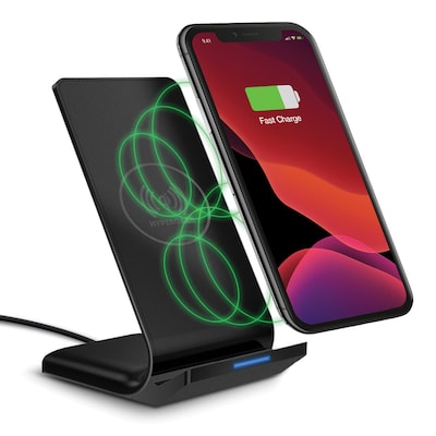HyperGear 10-Watt Wireless Fast-Charging Stand, Black (14519)