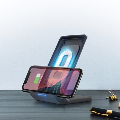 HyperGear 10-Watt Wireless Fast-Charging Stand, Black (14519)