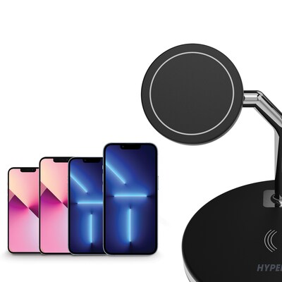 HyperGear MaxCharge 3-in-1 Wireless Charging Stand, Black (15515)