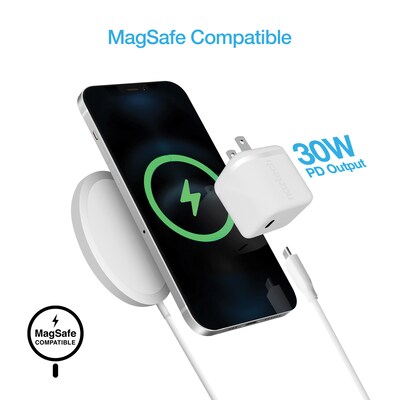 Naztech 30-Watt Power Delivery Wall Charger with 6-ft. USB-C to MFI Lightning Cable, White (15544)