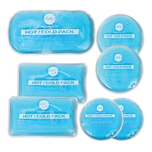 AllSett Health Reusable Hot and Cold Gel Packs for Injuries, 7-Pack (ASH082)