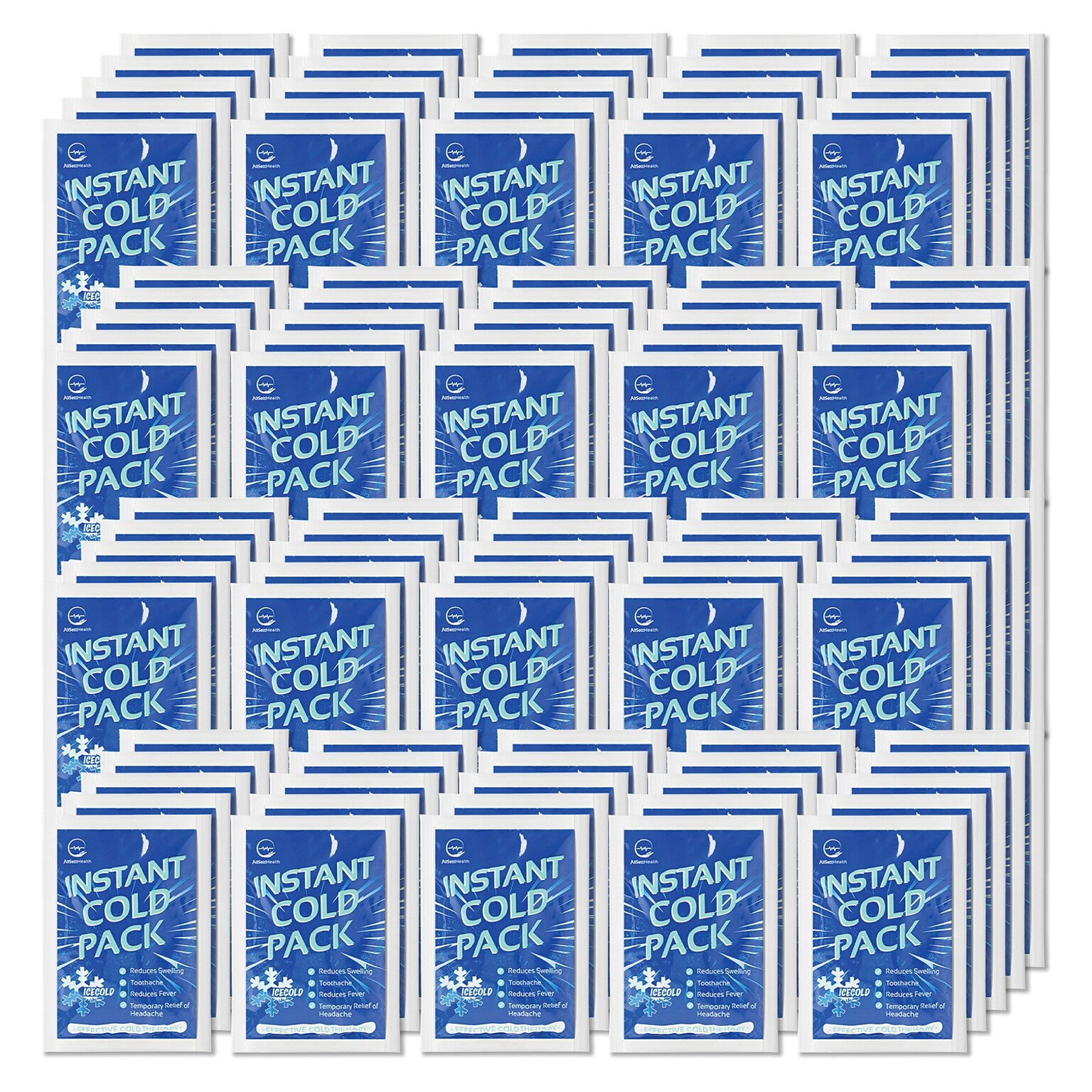 AllSett Health Instant Disposable Cold Pack, 100-Pack (ASH100IP)