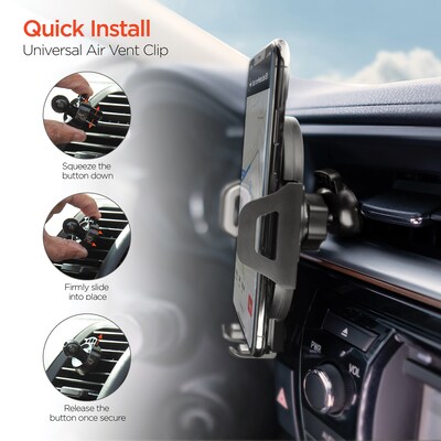 HyperGear 3-in-1 Phone Mount Kit, Black (15289)
