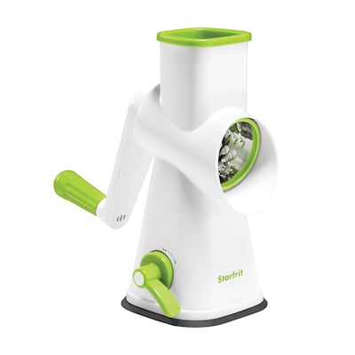 Starfrit Drum Grater with 3 Barrels, White (092930-003-0000)