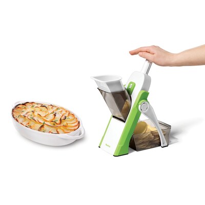 Starfrit Pump'N'Slice Chopper and Slicer, White (092935-003-0000)