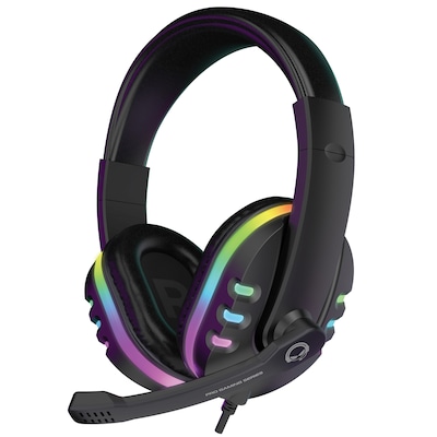 HyperGear SoundRecon RGB LED Gaming Headset, 3.5mm, Black (15537)