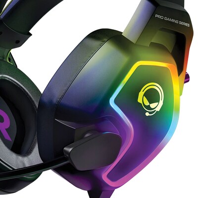 HyperGear SoundRecon RGB LED Professional Gaming Headset, 3.5mm, Black (15596)